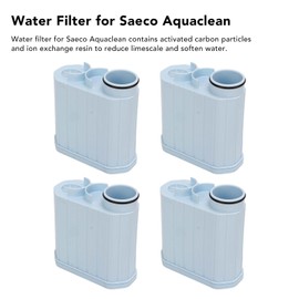 4 Filtros de café, Repuesto de Filtro de Agua para Máquina de café para Saeco Aquaclean CA6903 10 Piezas de Cafetera
