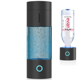 H2Wellness ® Pro - Black Edition | Molecular Hydrogen Water Bottle 4000 PPB, 240ml Portable Hydrogen Water Maker, Hydrogen Water Generator