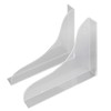 2 Pcs Bathtub Splashing Guard Acrylic Shower Tub Corner Water