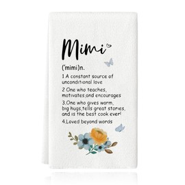 Mimi Gifts for Grandma for Women Grandma Kitchen Towels for Drying Dishes Towel World's Best Mimi Dishcloths for Kitchen Dish Drying Towels for Women Grandma Birthday Gift Ideas