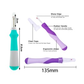 Seam Ripper Tool Sewing Ripper 2 pcs Seam Rippers Handy Stitch Remover Tool with Ergonomic Design Silica Handles Seam Ripper Sewing