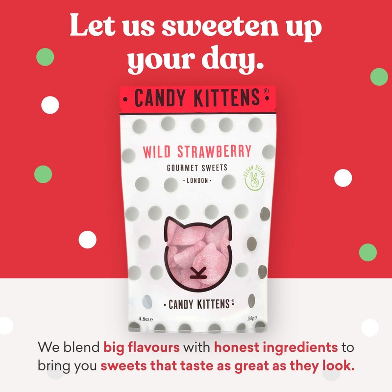 Candy Kittens Wild Strawberry Gourmet Sweets 108g
