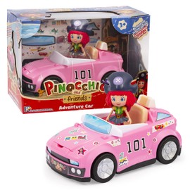 Pinocchio and Friends Adventure Car with Freeda Action Figure, Vehicle And Figure Playset