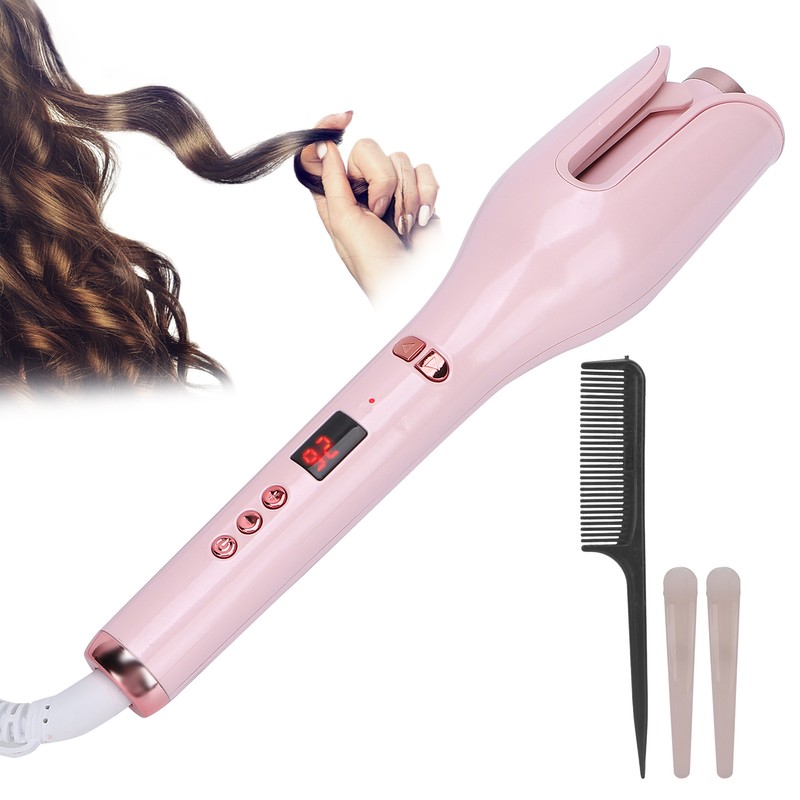 Automatic Rotating Barrel Hair Curler Rose Shape Portable Curling Iron