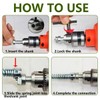 Drain Cleaner Combination Cutterhead Set, 7-Piece Drain Cleaner Spring Loaded