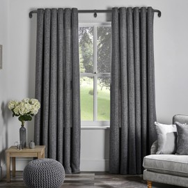 Room Darking Curtain Rod, 28-84 Inch Adjustable Window Curtain Rods Wrap Around 1inch Diameter Single Splicing Curtain Rod, Matte Black