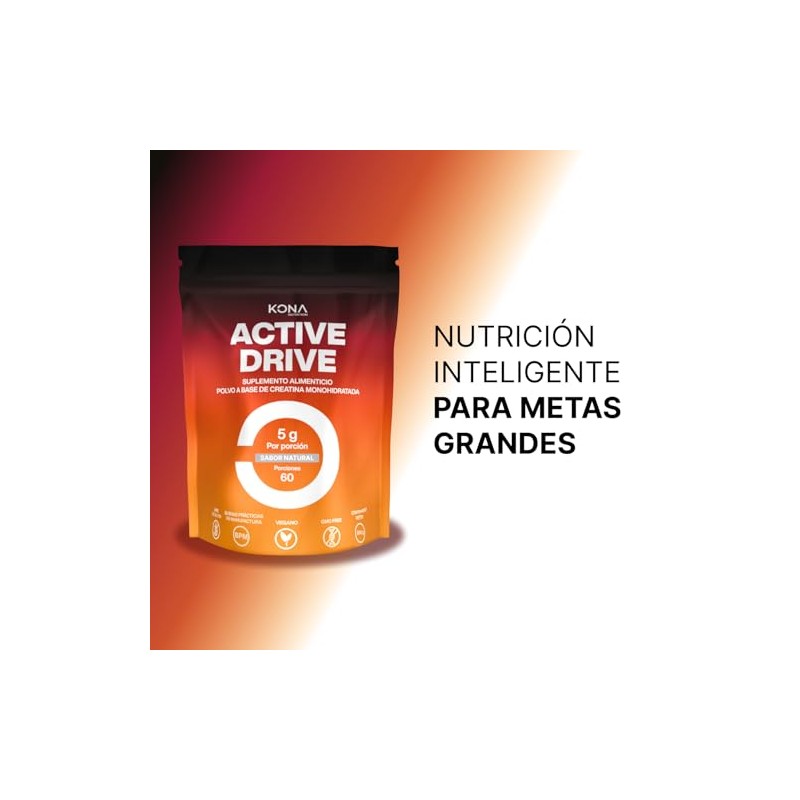 Active Drive Creatina Monohidratada Micronizada | Suplemento en Polvo de