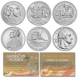 2023 American Women Quarters U.S. Mint 5-Coin Complete Set in Capsules (P-Mint)