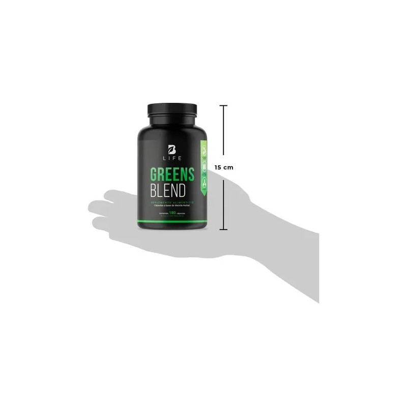 Greens Blend 180 Cáps Espirulina Moringa Weathgrass B Life