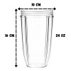 Paquete 2 Vasos Para Nutribullet (18 Y24 Oz)