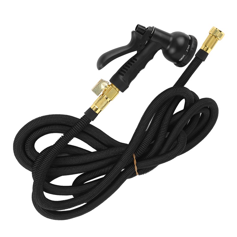 Expandable Garden Hose with Sprayer 49.2ft TPE Automatically Retractable Flexible