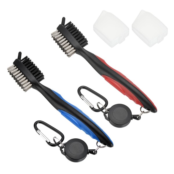 PATIKIL Golf Club Brush with 2.75 Ft Retractable Zip-line, 2