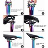 400MM CNC Aluminum Alloy Bicycle Seatpost Adjustable Mountain Bike Saddle