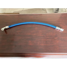 Gator Hose 3/8'' x 4' Blue 4,000 PSI Pressure Washer Jumper Hose 1 male pipe swivel 90,1 male pipe swivel with 3/8'' threads, Blue,Grey