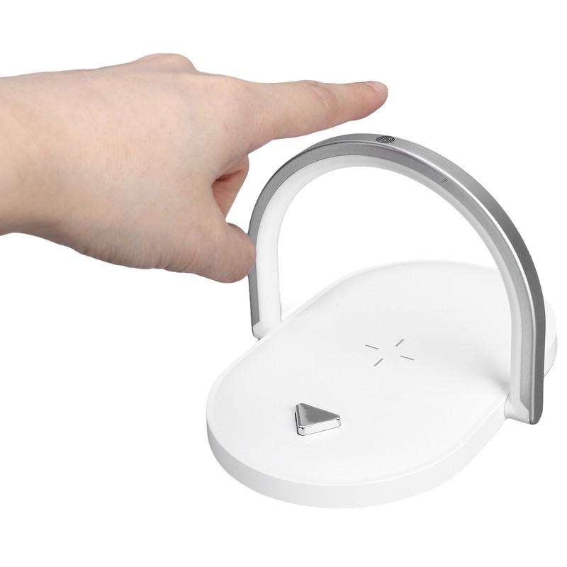 15W Wireless Charging Night Light White Mini Charging Lamp for