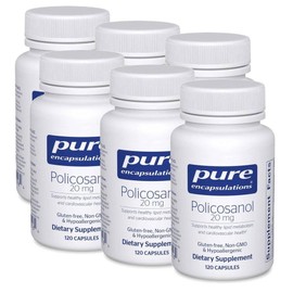 Pure Encapsulations Policosanol 20mg capsules Pure Encapsulations Policosanol, 6 units, 120 tablets / 퓨어인캡슐레이션 폴리코사놀 20mg 캡슐 Pure Encapsulations Policosanol, 6개, 120정