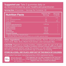Kind Nature 1000mg Berberine Gummies