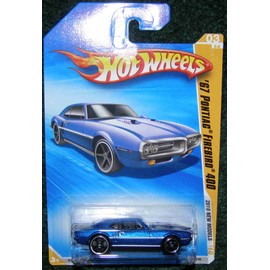2010 HOT WHEELS NEW MODELS 03/44 BLUE '67 PONTIAC FIREBIRD 400