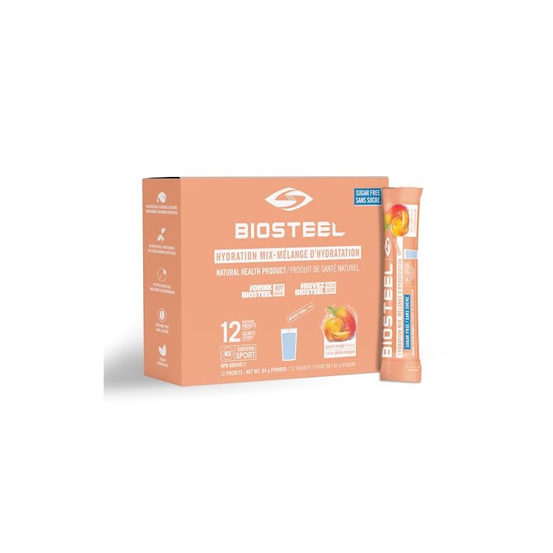 BioSteel Hydration Mix, Great Tasting Hydration with Zero Sugar, and