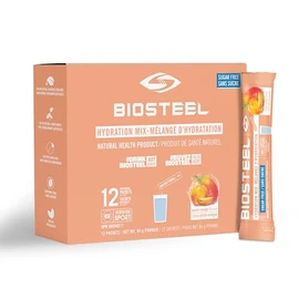 BioSteel Hydration Mix, Great Tasting Hydration with Zero Sugar, and No Artificial Flavours or Preservatives, Peach Mango Flavour, 12 Single Serving Packets