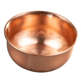 GRIRIW Vintage Metal Holy Cup Multi Purpose Buddhist Hall Ornament Smooth Copper Wine and Chic Design for Home Worship Buddhism Collectors