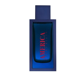 Perry Ellis”AMERICA”-3.4oz EDT & Duffle Bag-(NEW-TESTER IN BOX-NO CAP)