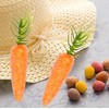 Easter 12 x Mini Glitter Carrots Bunny Egg Hunt Bonnet