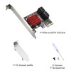 ELUTENG PCI-E to SATA Adapter 4 Ports PCIe SATA Expansion