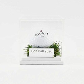 Puffin Plastics Golf Ball Display Case - Grass Base