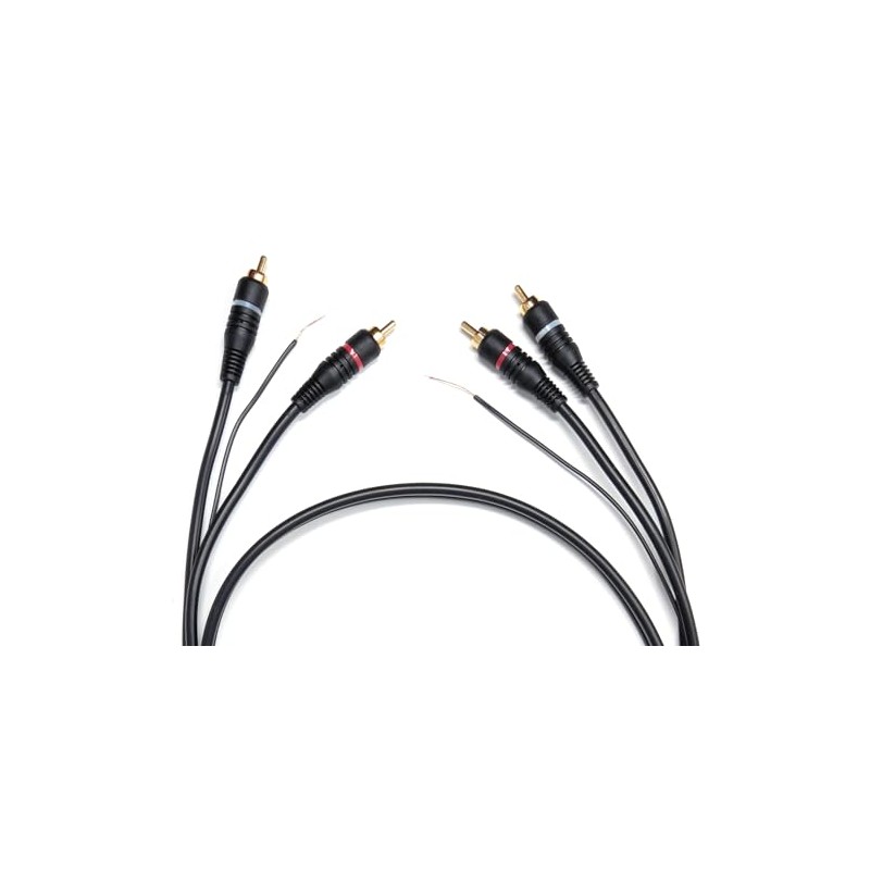 DRUT 1m Twin RCA to RCA Phono Turntable Mixer Ground