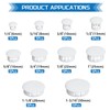 JTAREA 10Values Nylon Plastic Hole Plugs Assortment Kit 1/4" 5/16"