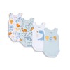 Chicco Baby Unisex Sleeveless Cotton Bodysuits Set, lightblue