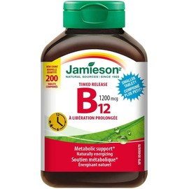 Jamieson Jamieson Timed Release B12 1200 mcg, 200Tablets