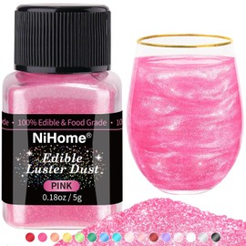NiHome Polvo Glimmer Comestible Grado Alimenticio Brillo Polvo Metálico Decoración De Alimentos Espolvorear Polvo Brillante Para Bebida Vino Bebida Torta Caramelo Postre Panadería Restaurant