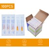 100Pack 25 Gauge 1/2 Inch Syringe Needles, Disposable Luer Lock