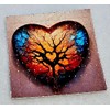 Natures Heart Blotter Art Psychedelic Art Gift Acid Art 100