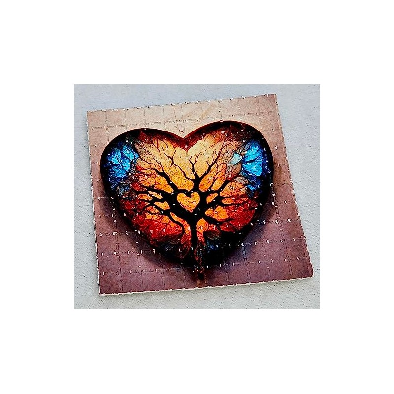 Natures Heart Blotter Art Psychedelic Art Gift Acid Art 100