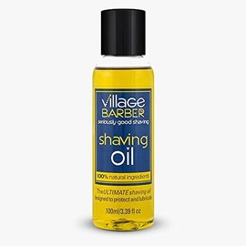 Village Barber Shaving Oil | 100 ml | 3.39 fl oz | 100% Natural Ingredients