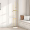 HKaikzo Gold Coat Rack Stand, Metal Coat Racks Tree Hanger