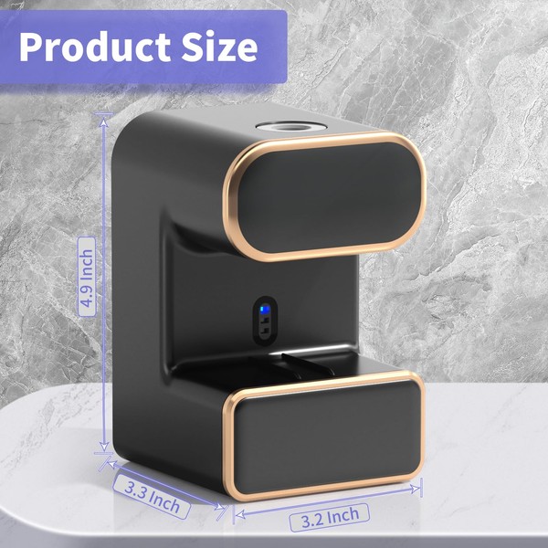Wekity Automatic Toothpaste Dispenser,Wall Mounted Electric Toothpaste Dispenser with 3