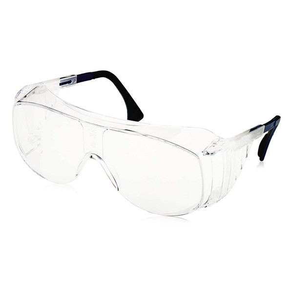 Uvex Ultra-Spec 2001 OTG (Over-the Glass) Visitor Specs Safety Glasses with Clear Uvextreme Anti-Fog Lens (S0112C)