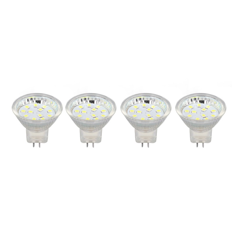 4PCS MR11 12LED Light Bulb 2W 300LM Spot Light Bulb
