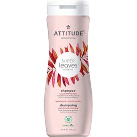 ATTITUDE Natural Shampoo for Color-Treated Hair, Avocado Oil & Pomegranate, 16 fl oz (Pack of 1) (11094)