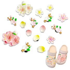 Shoe Charms Suitable for Crocs Badge Flowers, Shoe Jewellery for Crocs Plugs Women's Decoration, Shoe Clips Shoe Pin Cartoon, Girls DIY Decoration Shoe Pendant, Rubber, not have