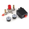 Fdit Air Compressor Pressure Switch Gauge Double Safety Valve Pressure