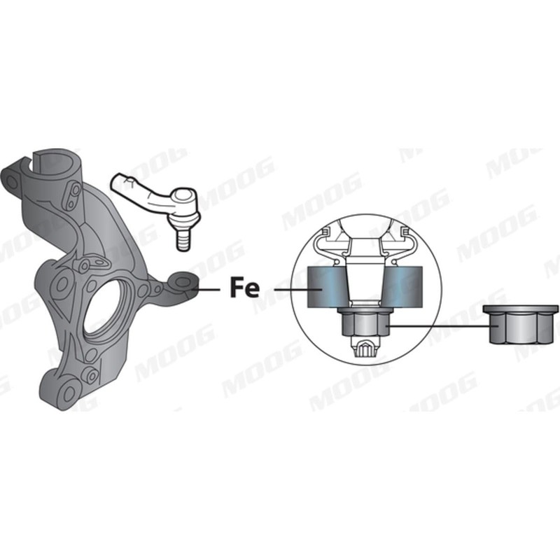 Moog VO-ES-1868 Tie Rod End