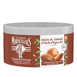Nutrition pour Cheveux Secs et AbÃ®mÃ©s, Infusion Calendula & Argan Nourishing Mask for Dry and Damaged Hair, Calendula InfusionLe Petit Marseillais Masque Nutrition pour Cheveux Secs et AbÃ®mÃ©s, Infusion Calendula & Argan