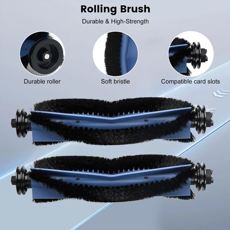 2 Pack Main Brush Replacement Parts for Eufy C10 Robot