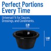 Carlisle 4312203 negro 2 onzas. Suave Ramekin (caja de 48)
