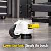 4 Pack Heavy Duty Retractable Leveling Casters, 2200 lb Capacity,